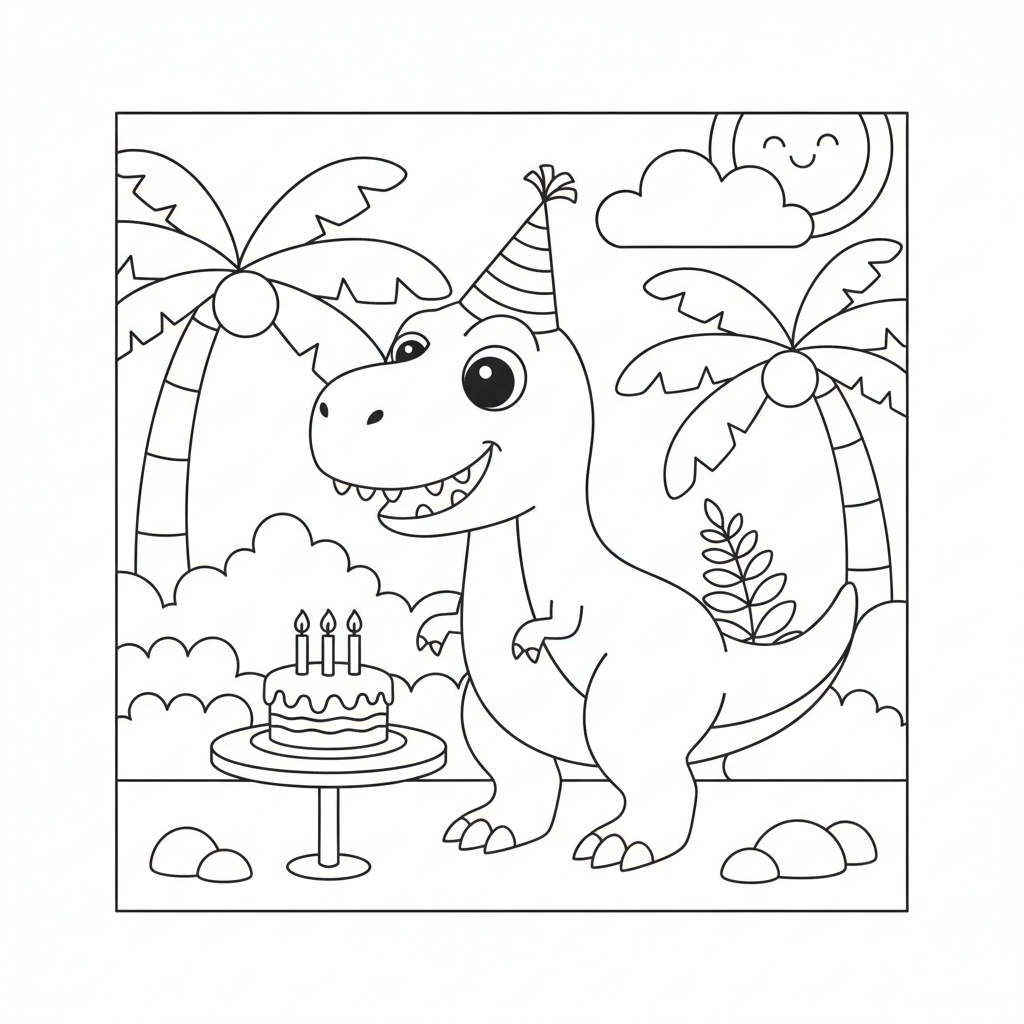 Dinosaur Coloring Pages — printable coloring page 3