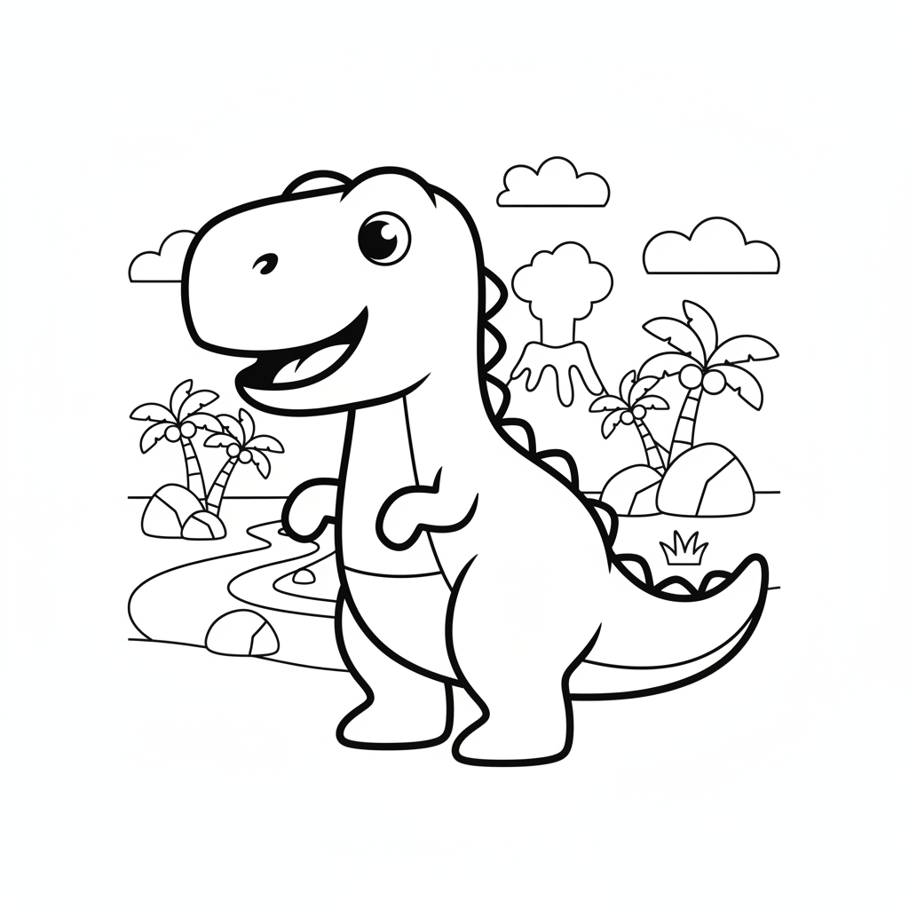 Dinosaur Coloring Pages — printable coloring page 4