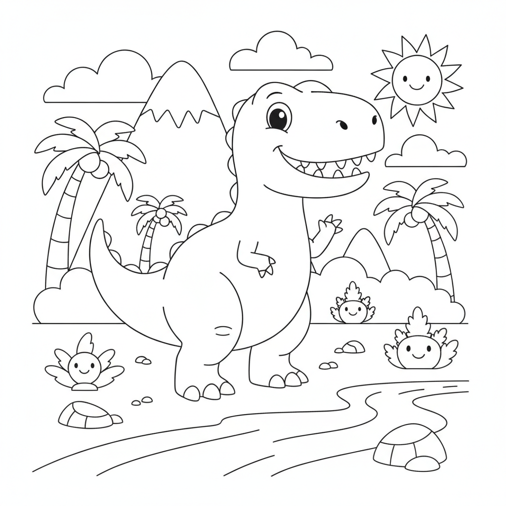 Dinosaur Coloring Pages — printable coloring page 6