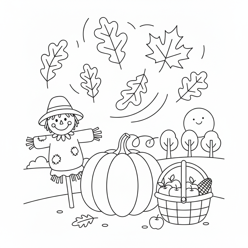 Fall Coloring Pages — printable coloring page 3