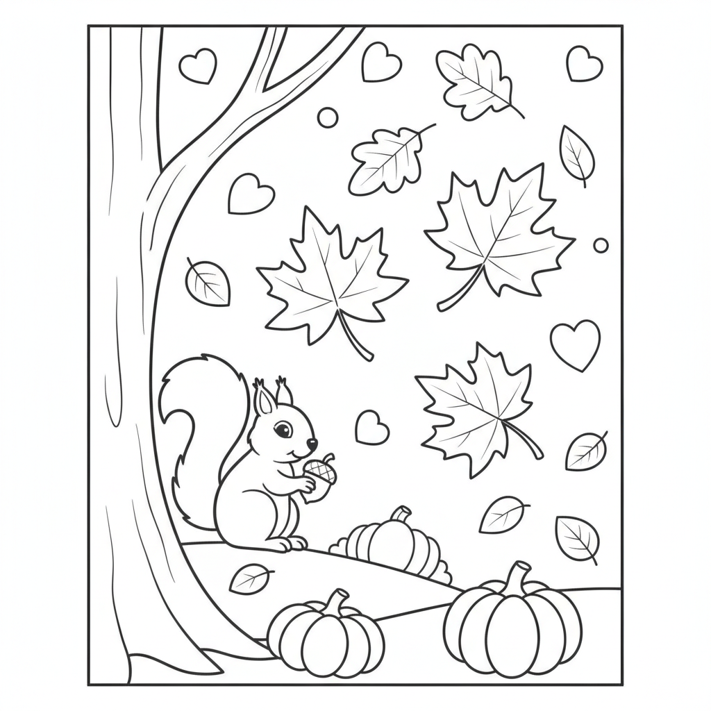 Fall Coloring Pages — printable coloring page 5