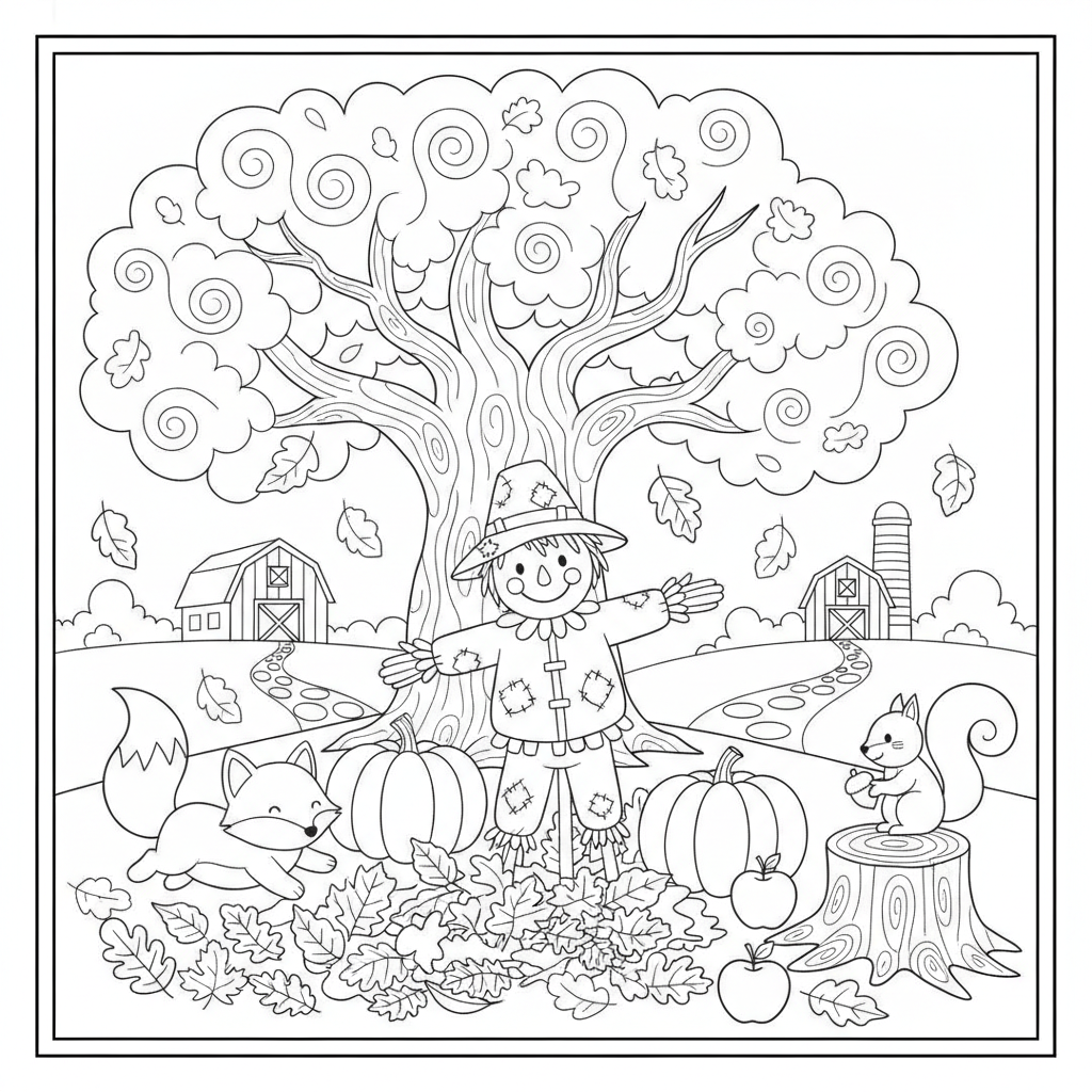 Fall Coloring Pages — printable coloring page 6