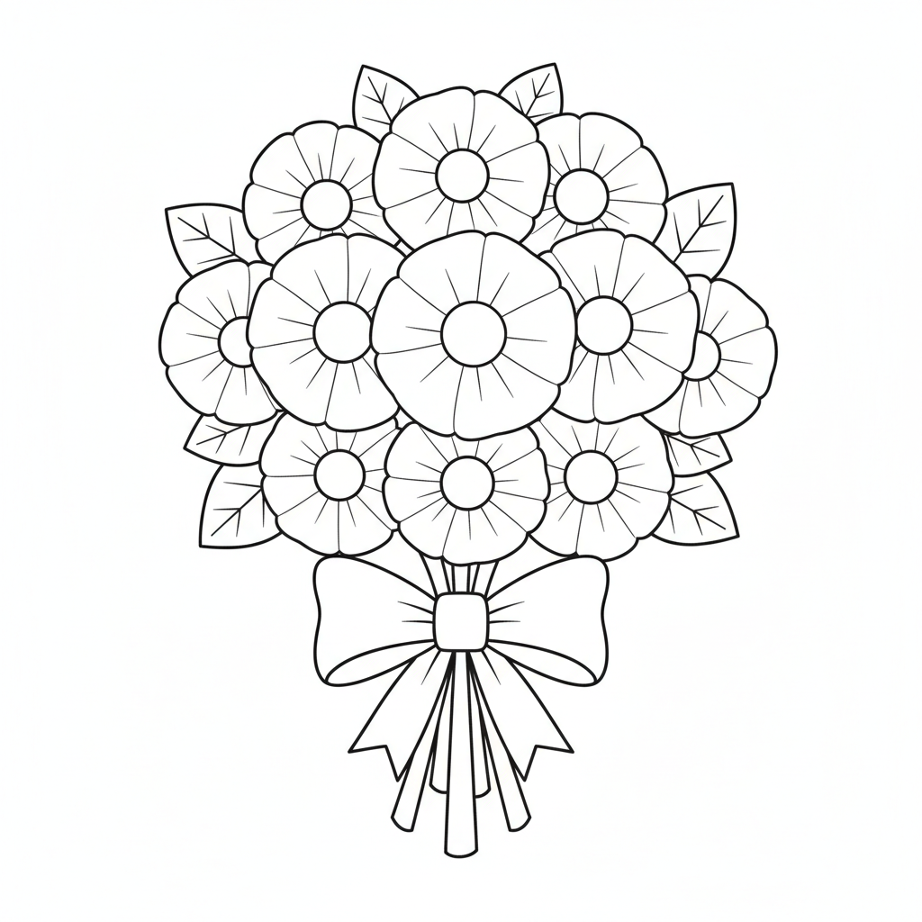 Flower Coloring Pages — printable coloring page 5