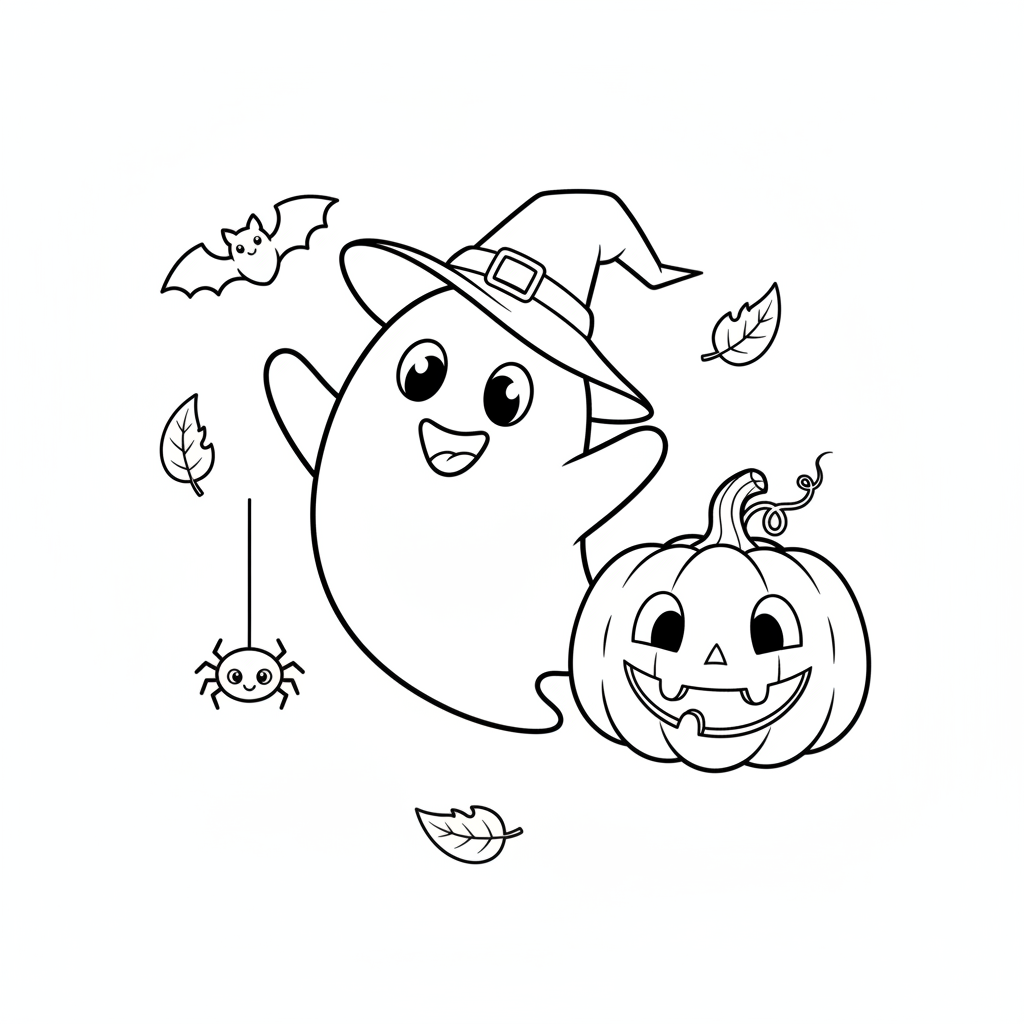 Halloween Coloring Pages — printable coloring page 2