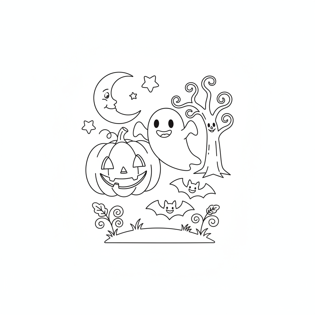 Halloween Coloring Pages — printable coloring page 3