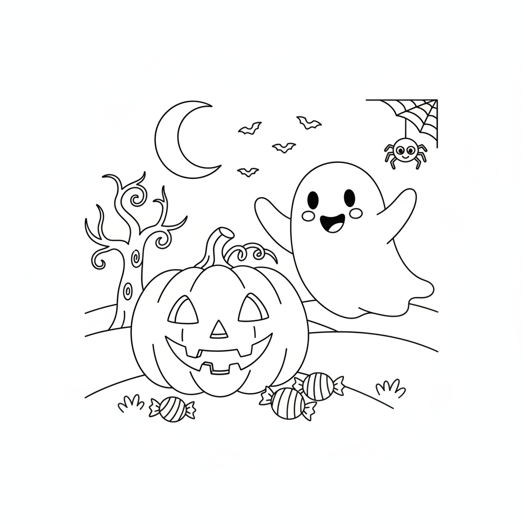Halloween Coloring Pages — printable coloring page 4