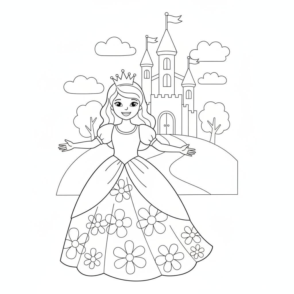 Princess Coloring Pages