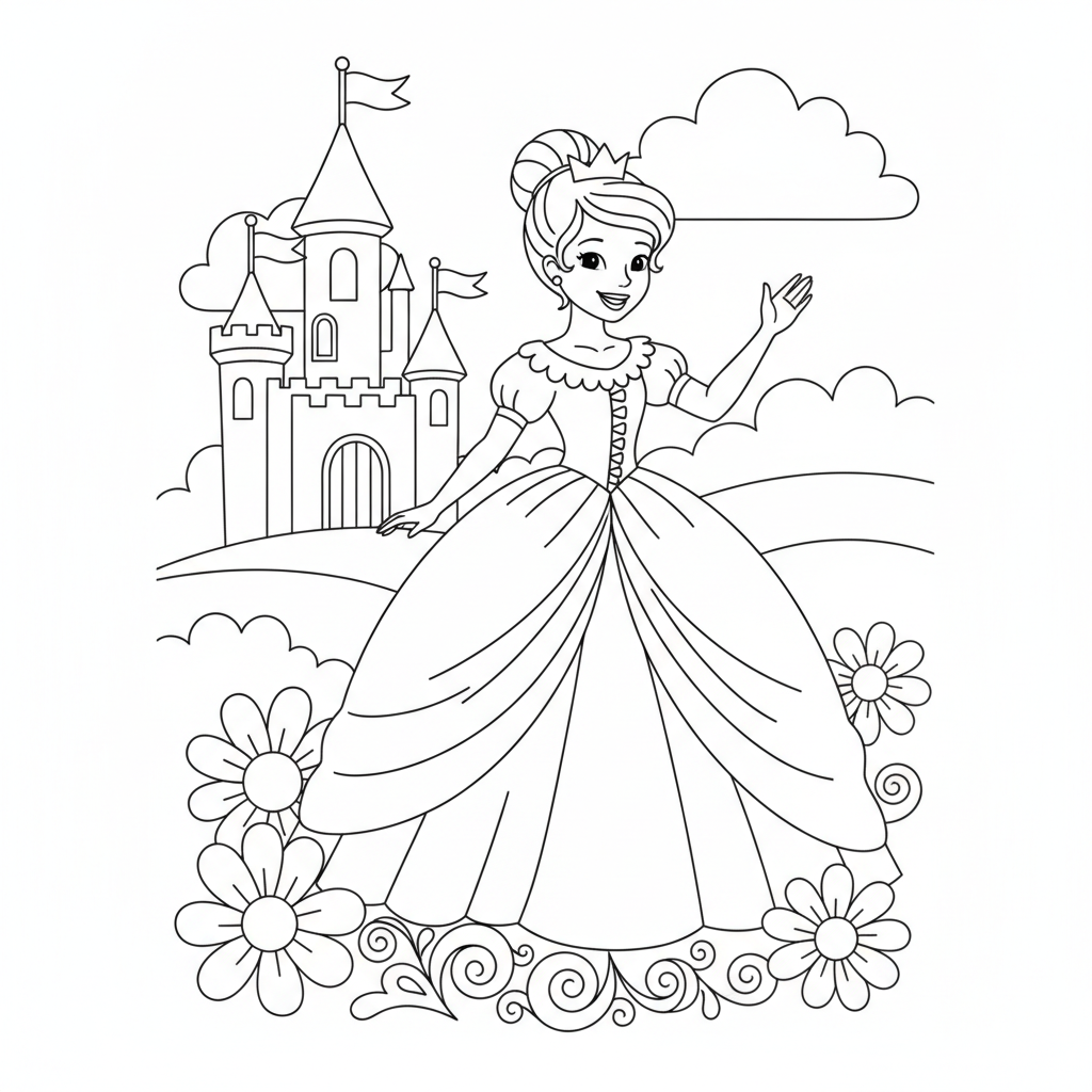 Princess Coloring Pages — printable coloring page 2