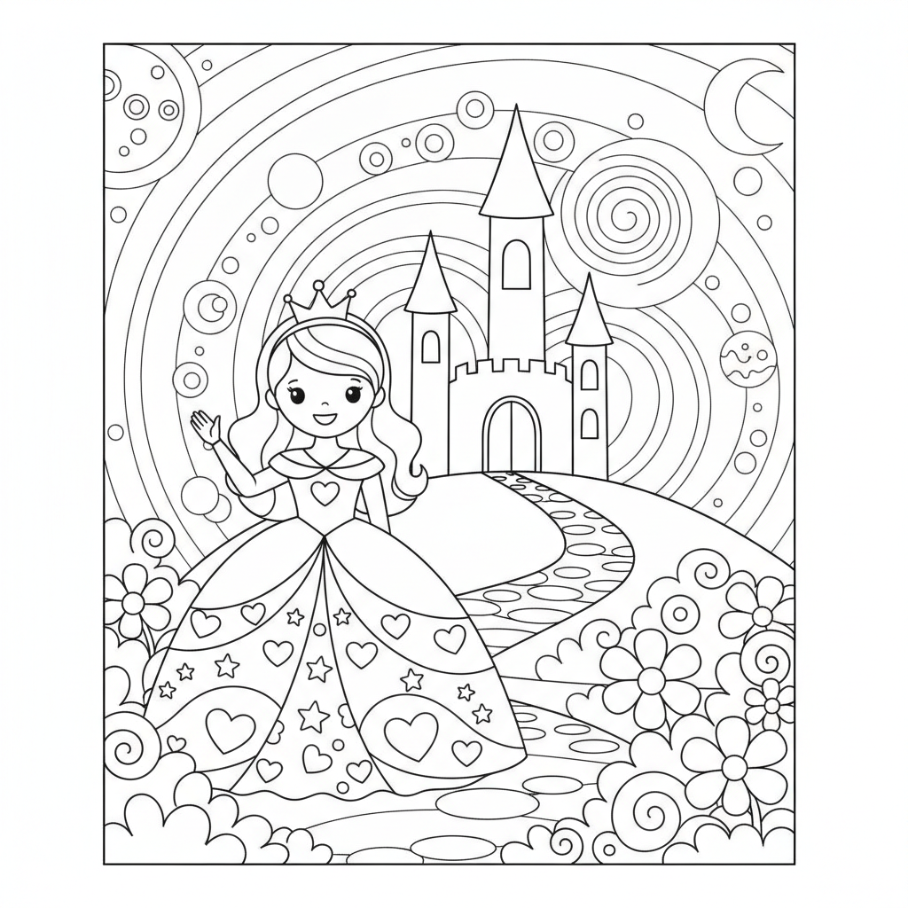 Princess Coloring Pages — printable coloring page 4