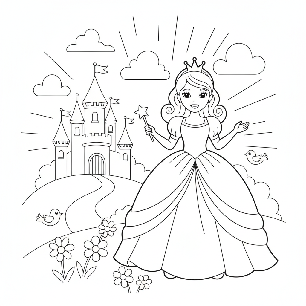 Princess Coloring Pages — printable coloring page 5