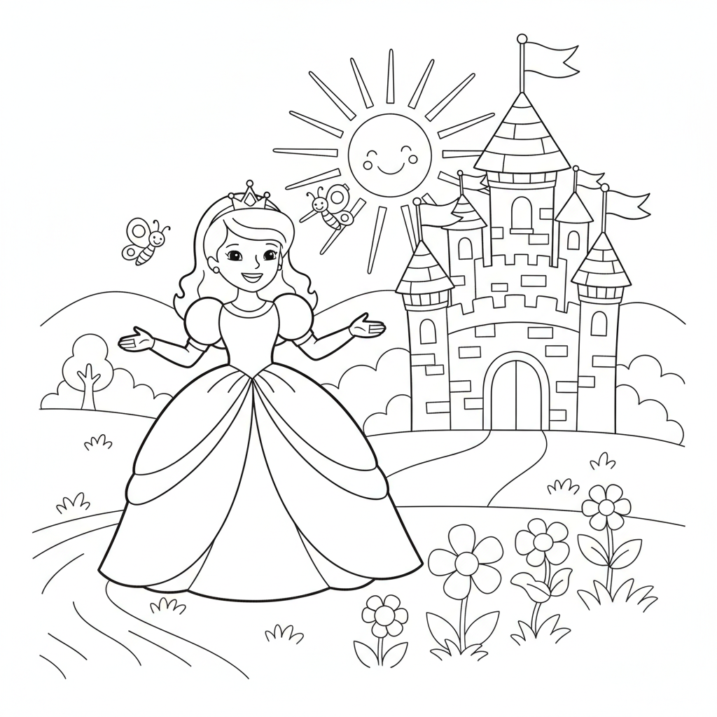 Princess Coloring Pages — printable coloring page 6