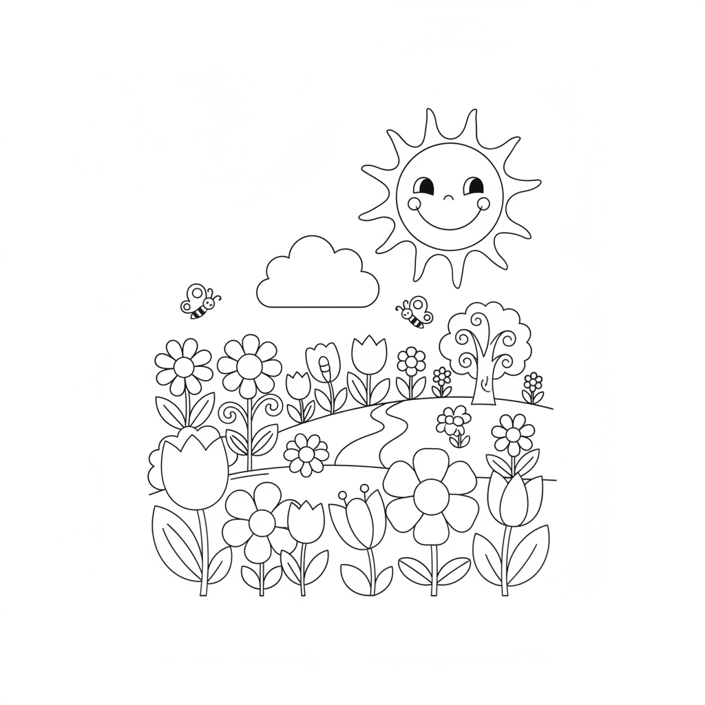Spring Coloring Pages
